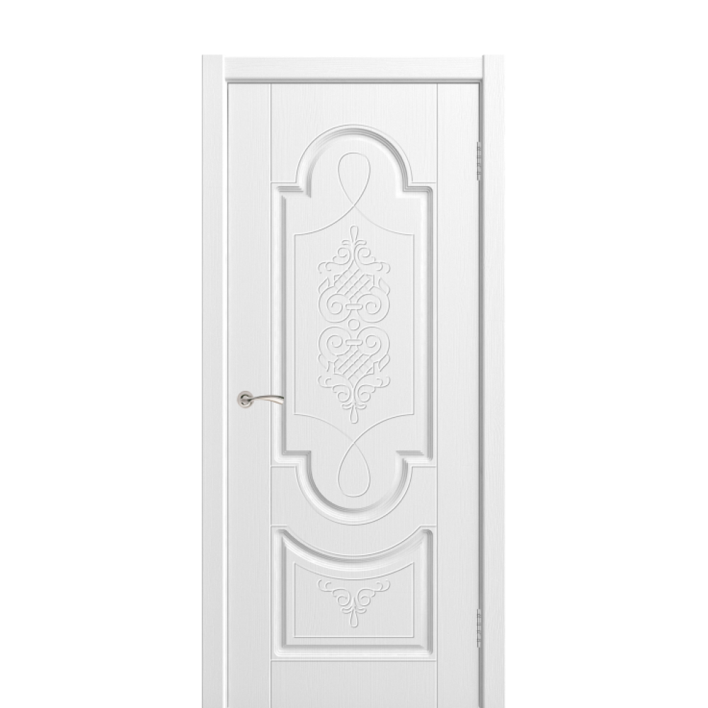 Классика с02 ПГ ваниль Сибирь профиль. Межкомнатная дверь эмаль Флоренция ПГ белая текстура. Две пг